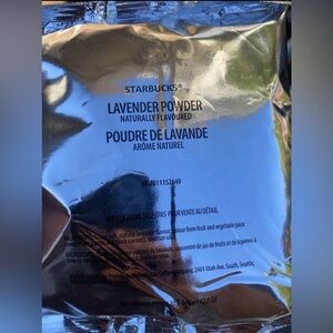 Starbucks Discontinued Lavender Powder